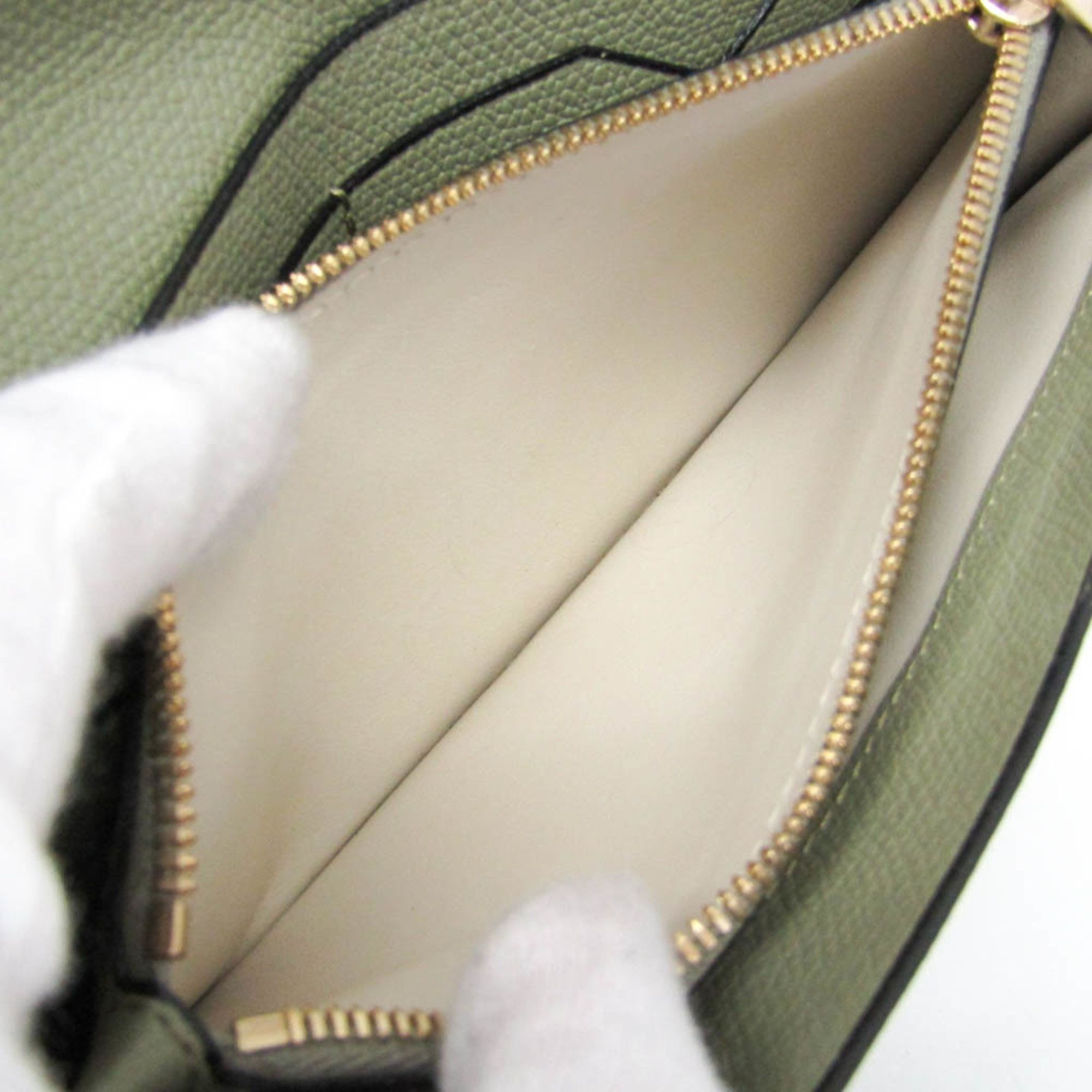 Valextra Valextra Women's Leather Long Wallet (bi-fold) Green Size ONE SIZE - 4 Thumbnail