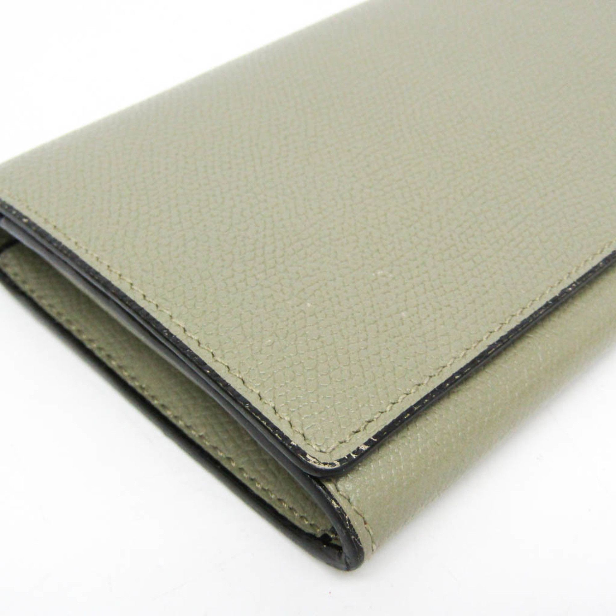 Valextra Valextra Women's Leather Long Wallet (bi-fold) Green Size ONE SIZE - 8 Thumbnail