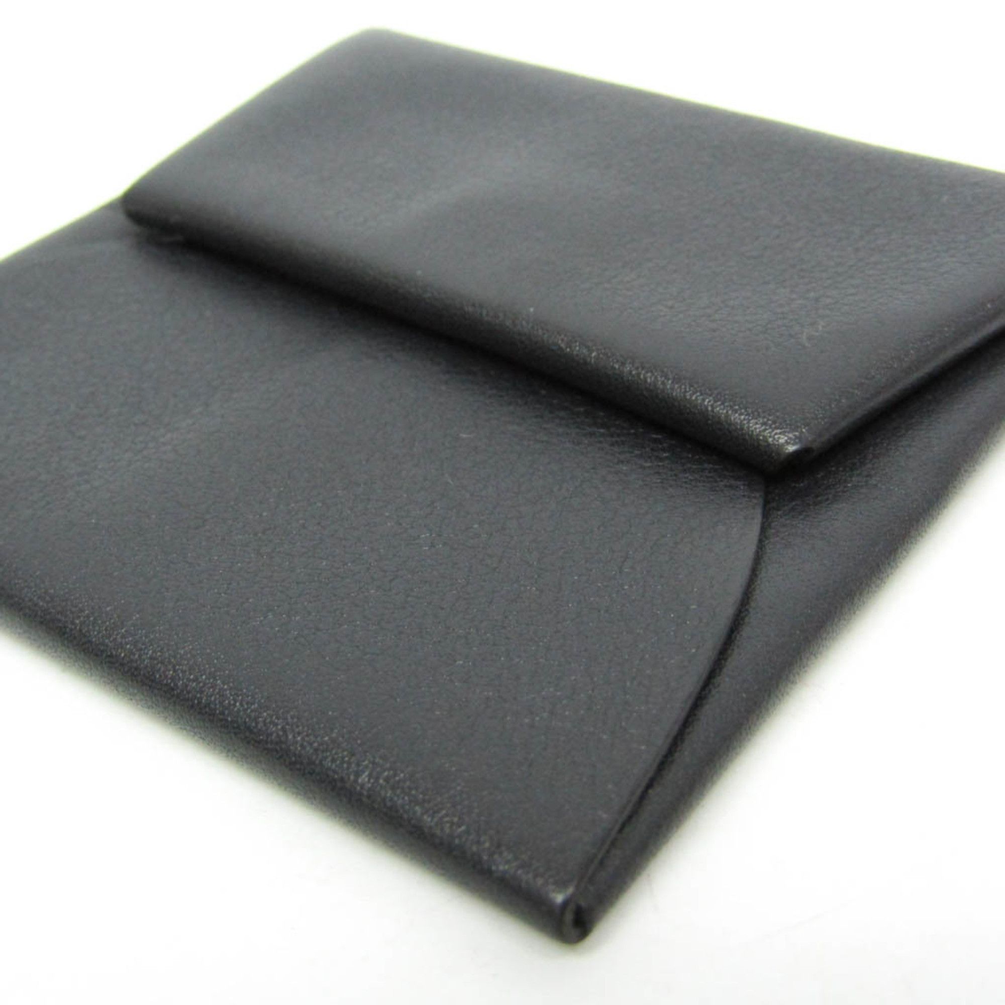 Hermes Hermes Bastia Verso Men,Women Leather Coin Purse/coin Case Black,Navy Size ONE SIZE - 4 Thumbnail