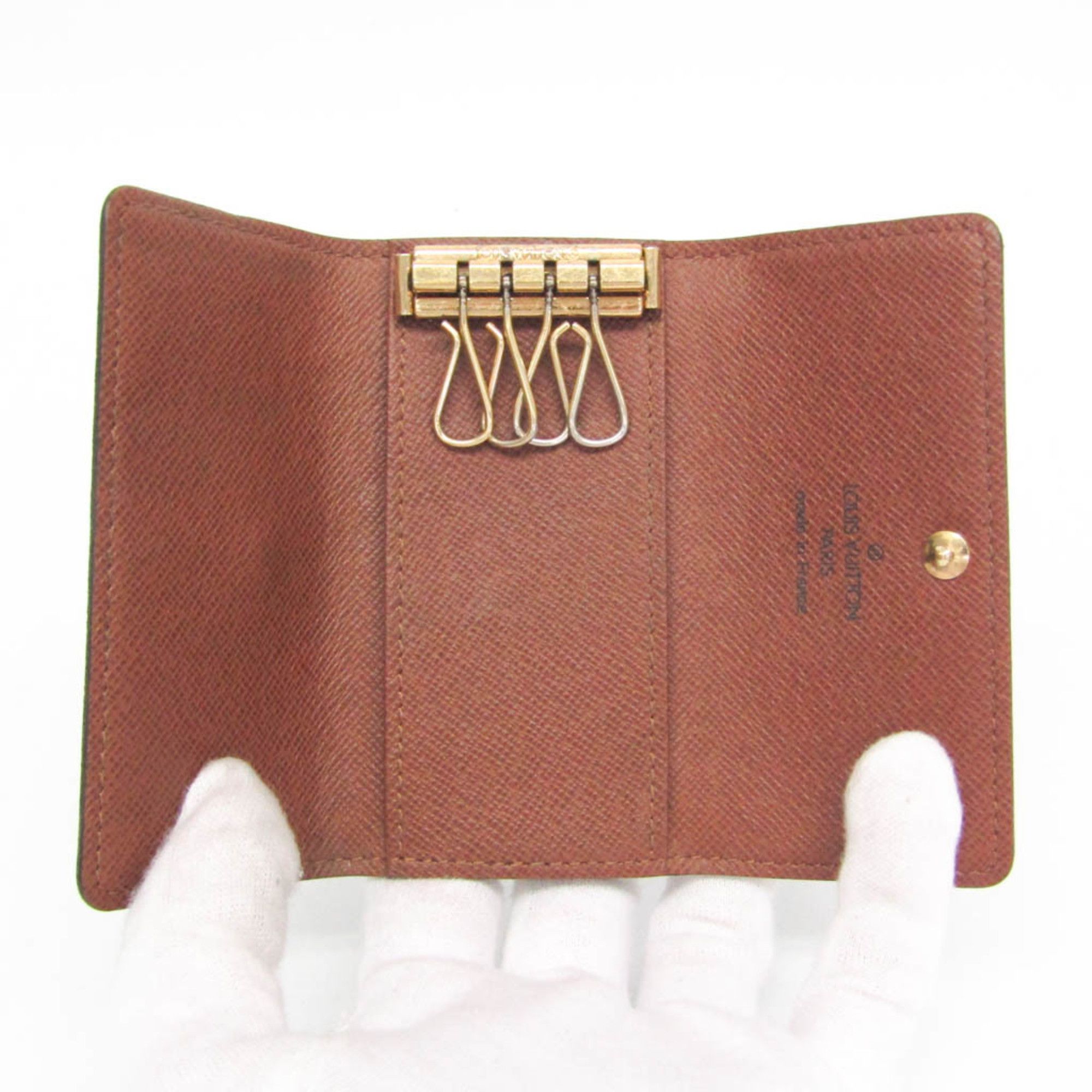 Louis Vuitton Louis Vuitton Monogram 4 Key Holder M62631 Men,Women Monogram Key Case Brown Size ONE SIZE - 3 Thumbnail
