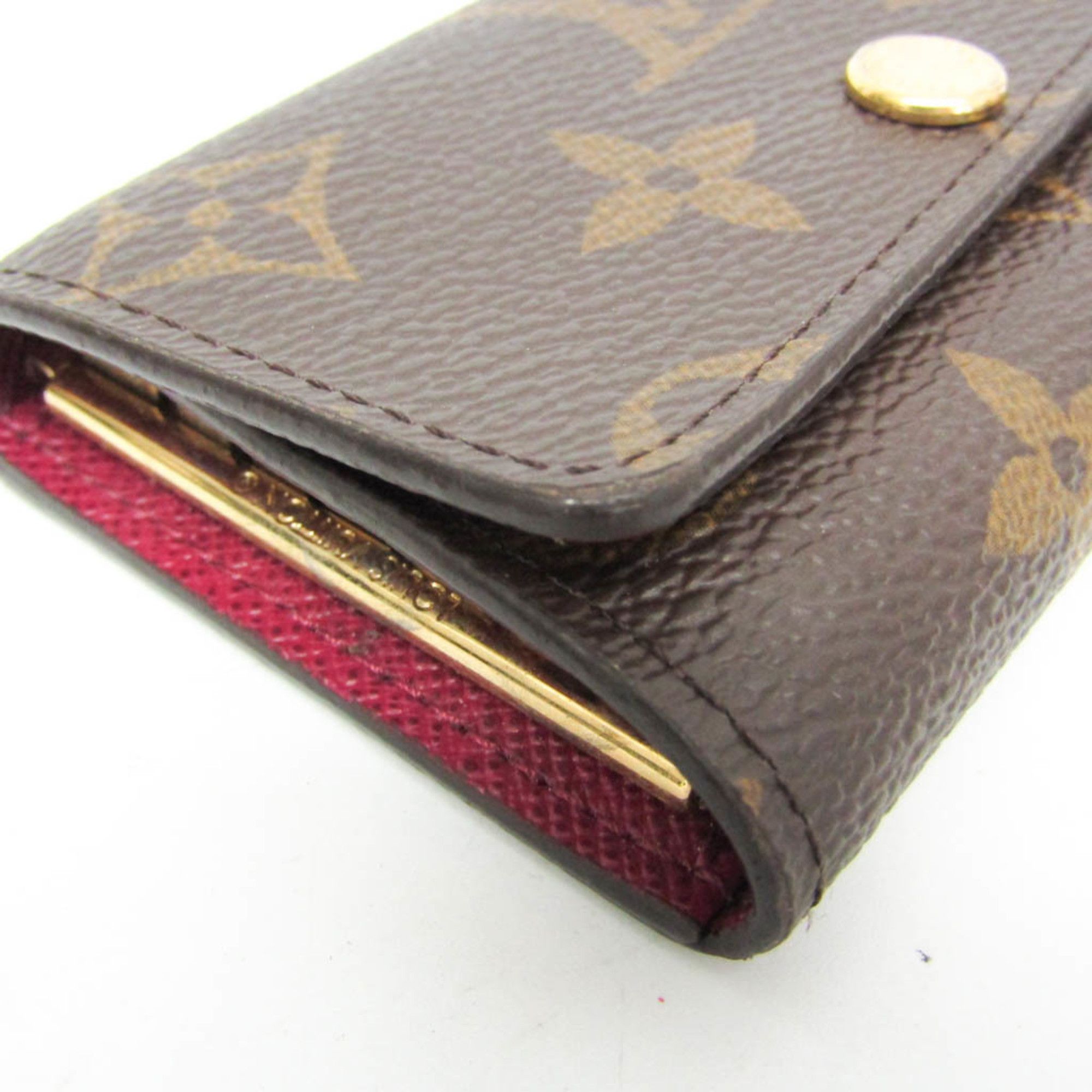 Louis Vuitton Louis Vuitton Monogram 6 Key Holder M60701 Women's Monogram Key Case Brown,Fuchsia Size ONE SIZE - 5 Thumbnail