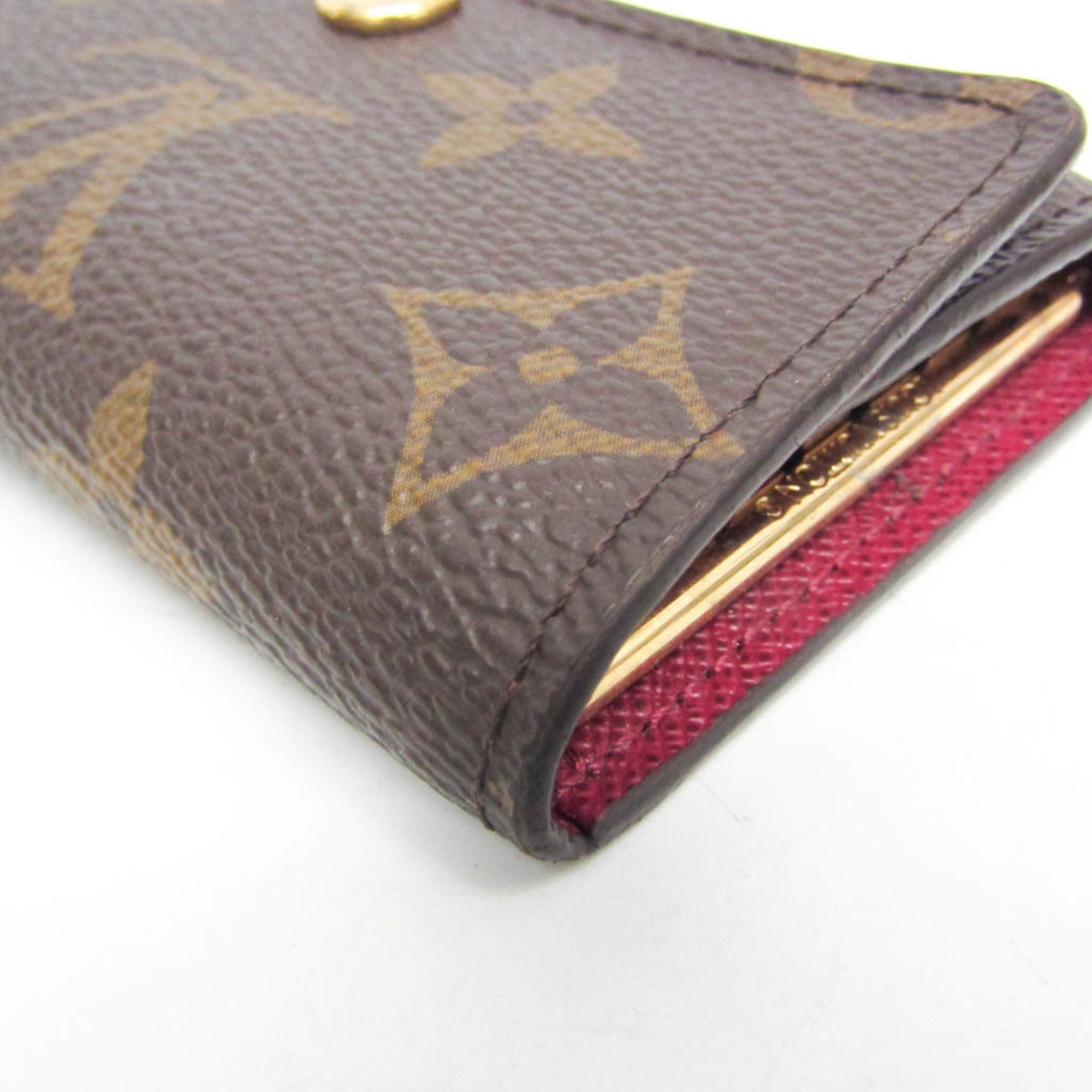 Louis Vuitton Louis Vuitton Monogram 6 Key Holder M60701 Women's Monogram Key Case Brown,Fuchsia Size ONE SIZE - 6 Thumbnail