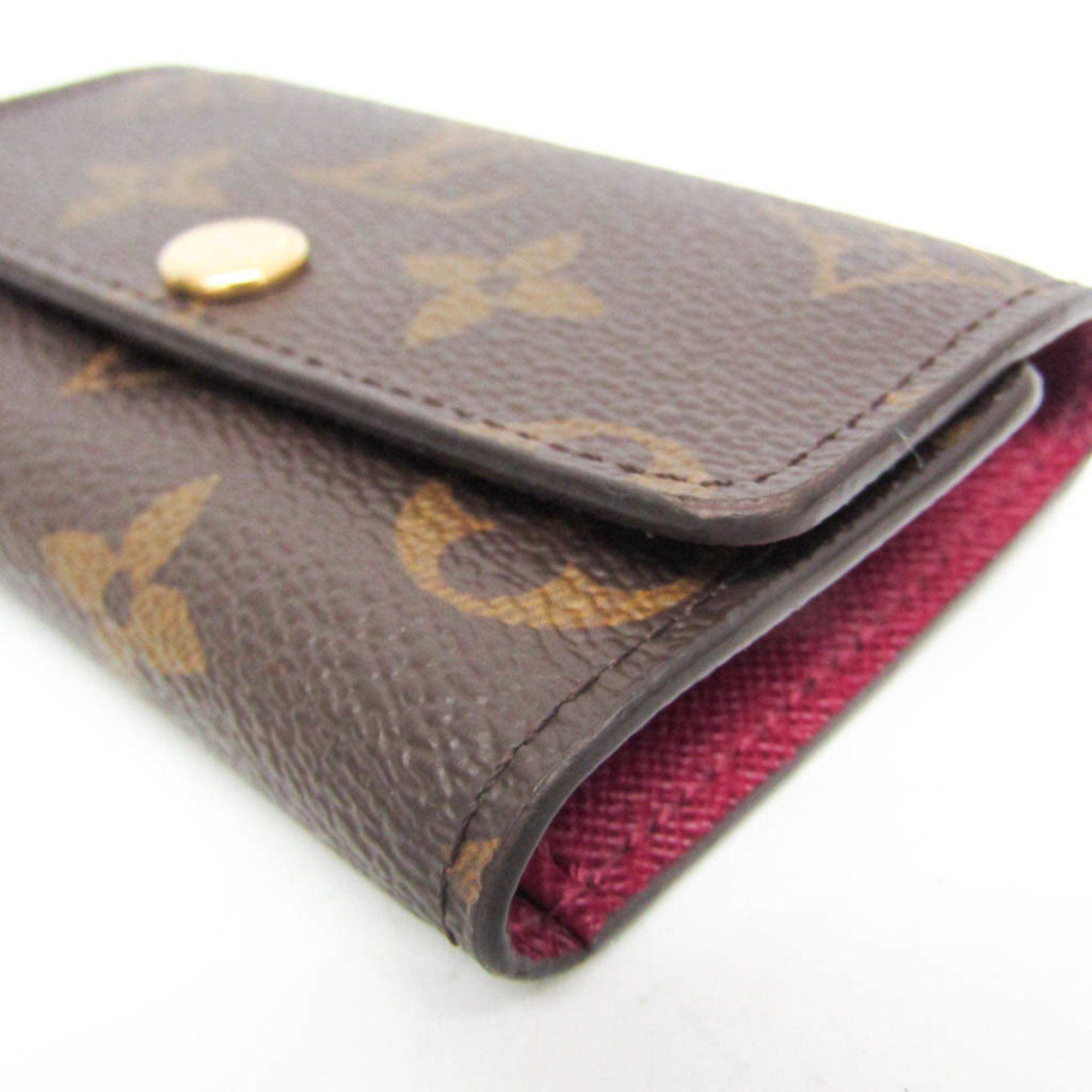 Louis Vuitton Louis Vuitton Monogram 6 Key Holder M60701 Women's Monogram Key Case Brown,Fuchsia Size ONE SIZE - 4 Thumbnail