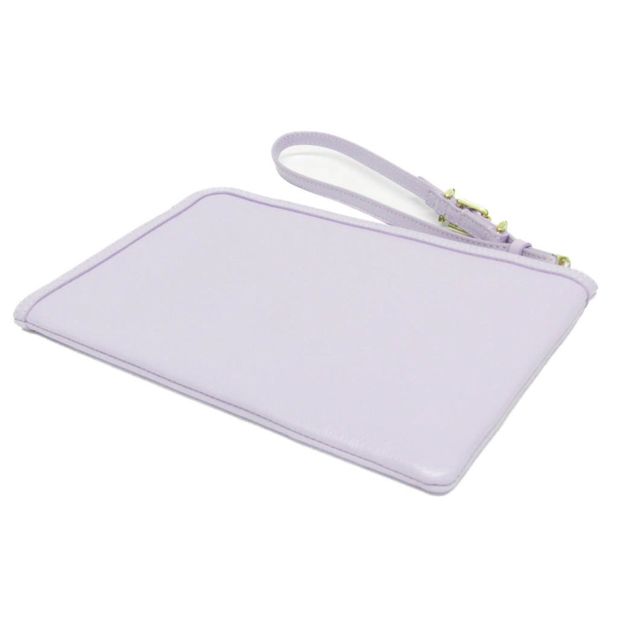Givenchy Givenchy Voyou Zip Pouch BB60LTB1KR Women's Leather Handbag,Pouch Light Purple Size ONE SIZE - 3 Thumbnail