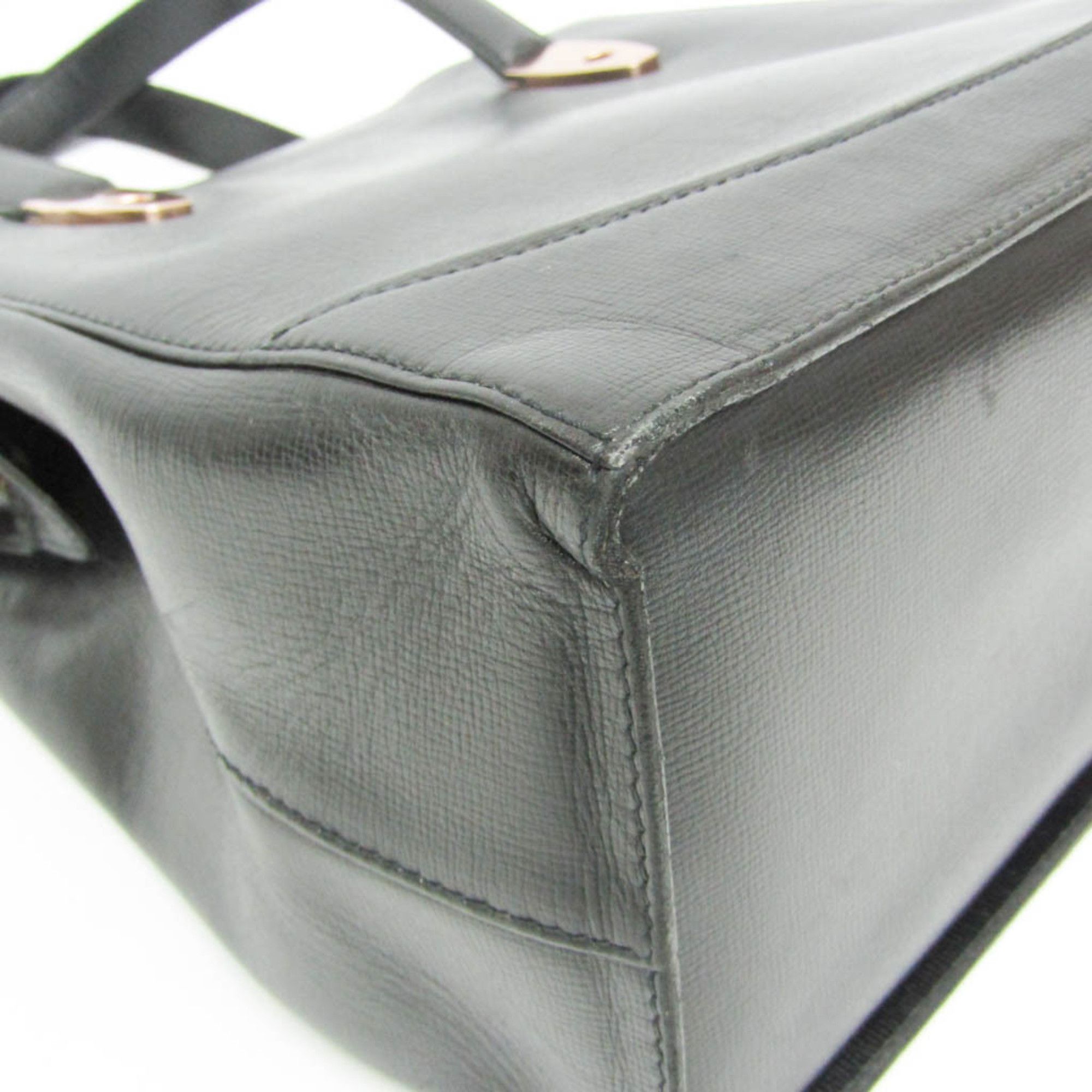 Valextra Valextra Women's Leather,Metal Handbag Pink Gold,Black Size ONE SIZE - 6 Thumbnail