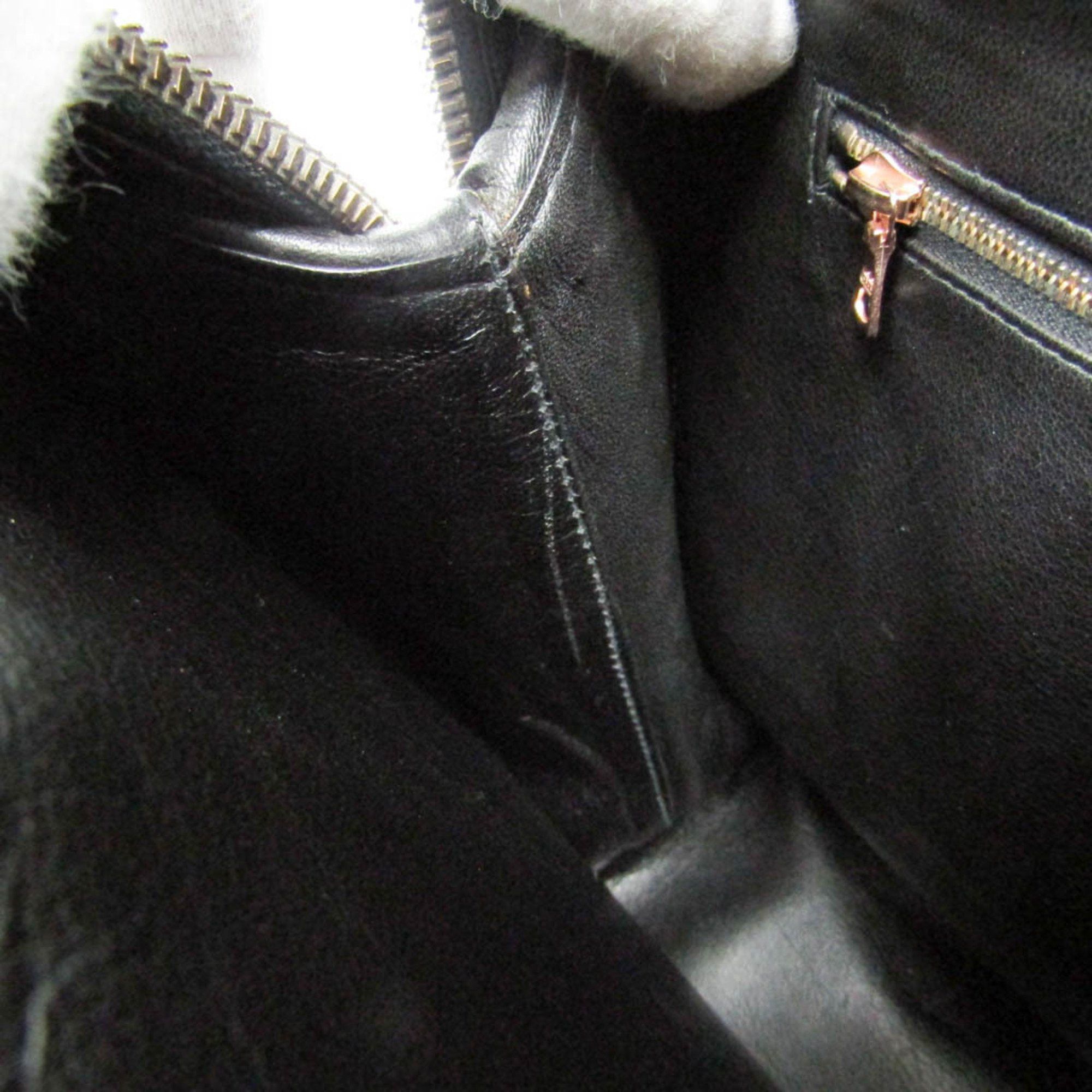 Valextra Valextra Women's Leather,Metal Handbag Pink Gold,Black Size ONE SIZE - 13 Thumbnail