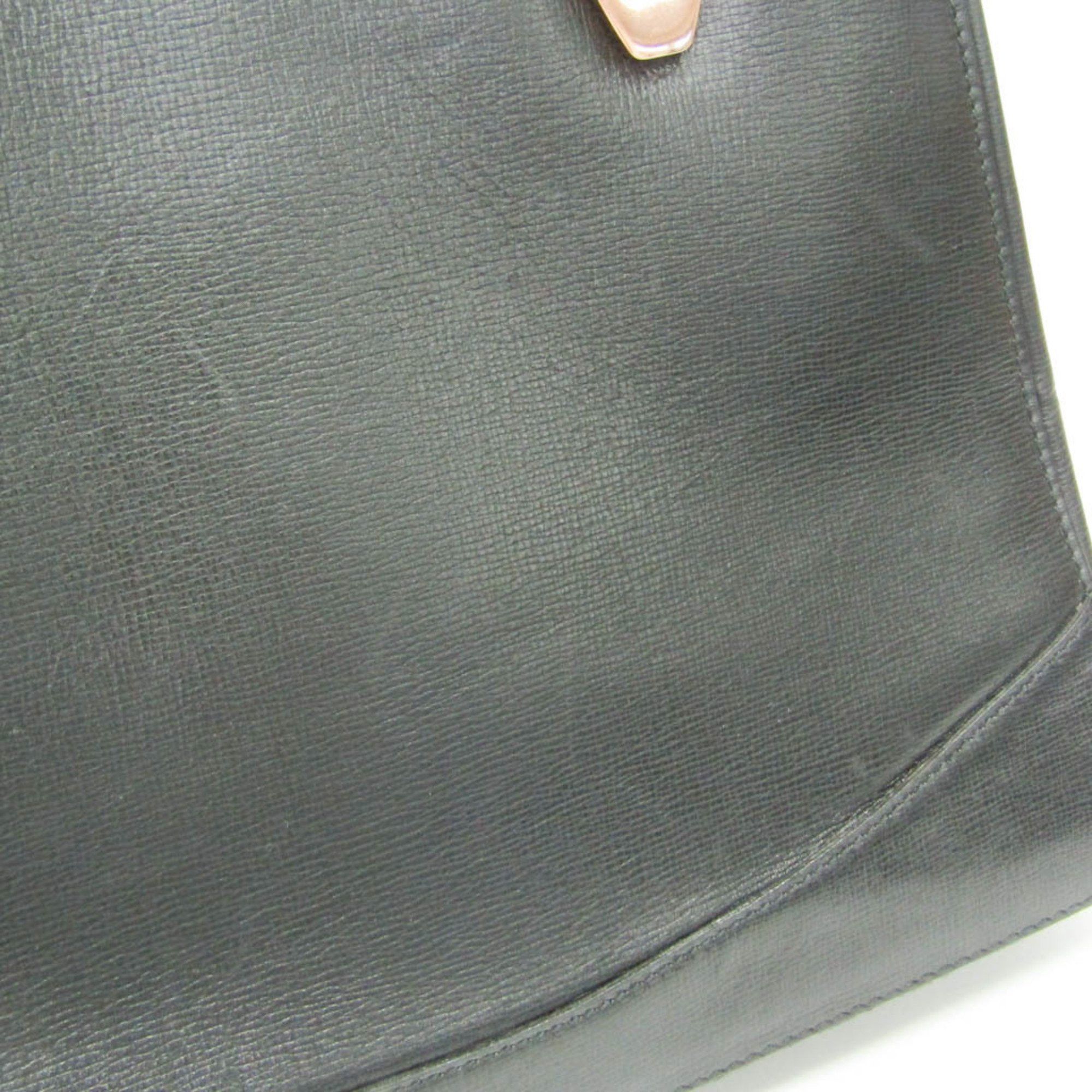 Valextra Valextra Women's Leather,Metal Handbag Pink Gold,Black Size ONE SIZE - 7 Thumbnail