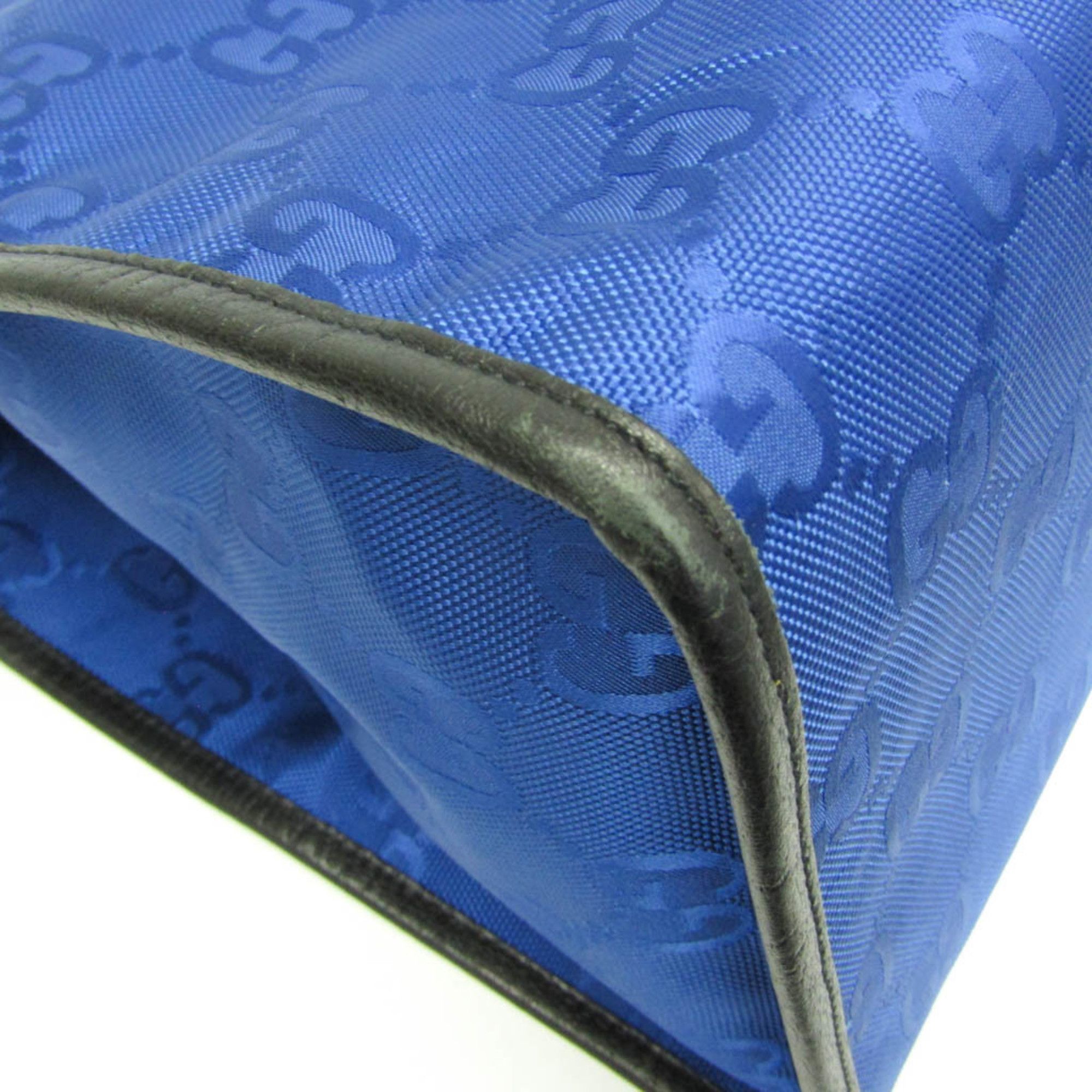 Gucci Gucci Off The Grid GG 630353 Men,Women Nylon Canvas,Leather Handbag,Shoulder Bag Black,Blue Size ONE SIZE - 6 Thumbnail