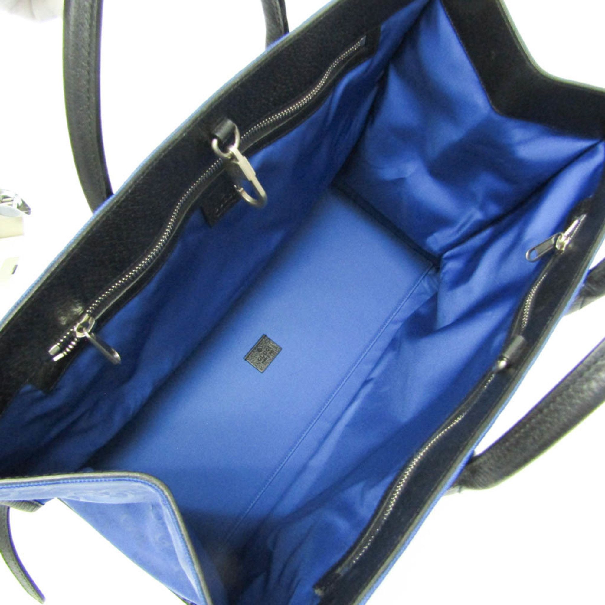 Gucci Gucci Off The Grid GG 630353 Men,Women Nylon Canvas,Leather Handbag,Shoulder Bag Black,Blue Size ONE SIZE - 3 Thumbnail
