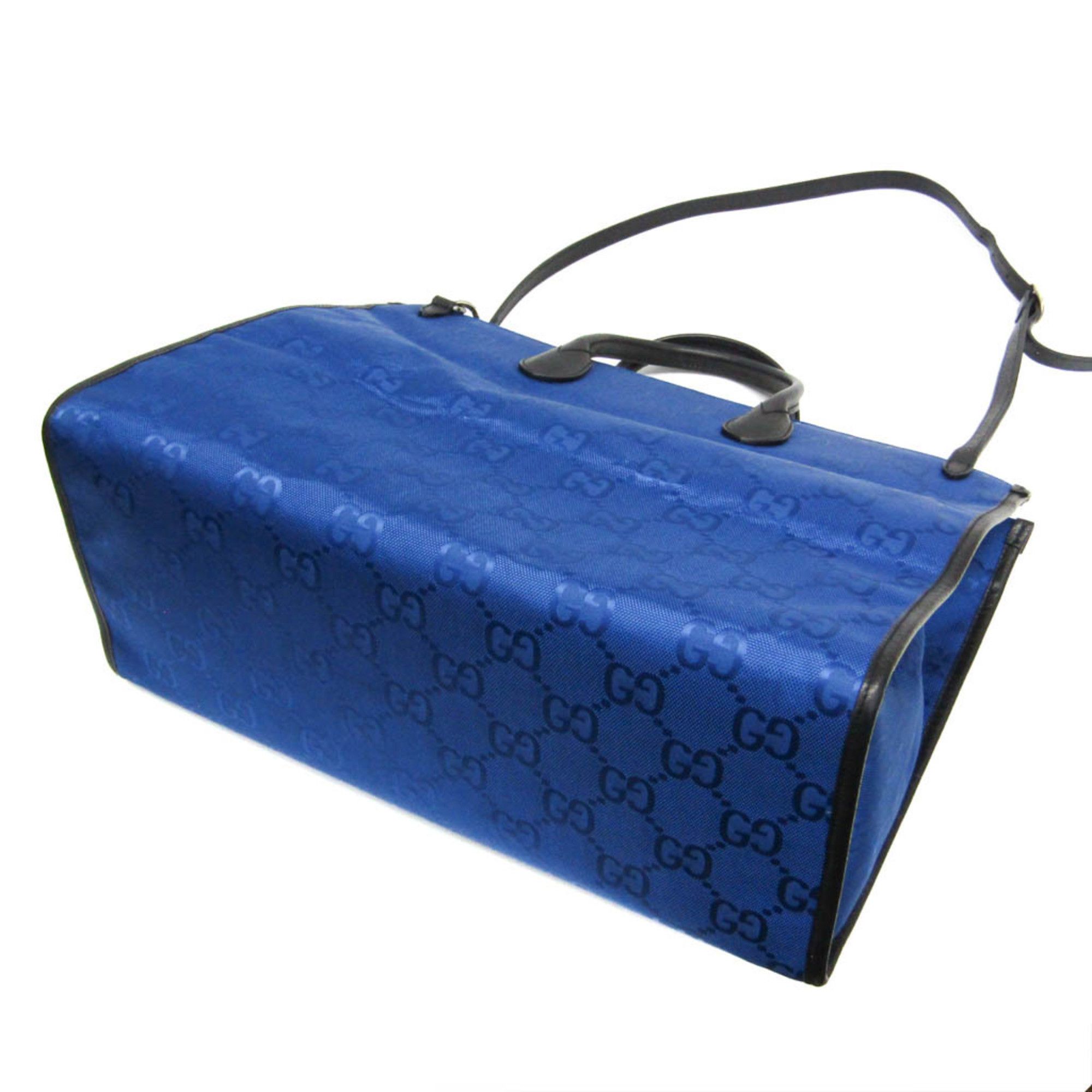 Gucci Gucci Off The Grid GG 630353 Men,Women Nylon Canvas,Leather Handbag,Shoulder Bag Black,Blue Size ONE SIZE - 2 Thumbnail