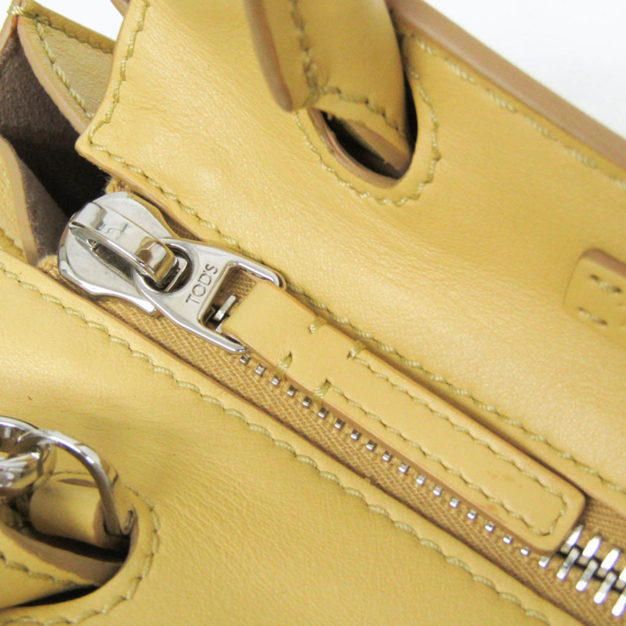 Tod's Tod's Sella Women's Leather Handbag,Shoulder Bag Yellow Size ONE SIZE - 10 Thumbnail