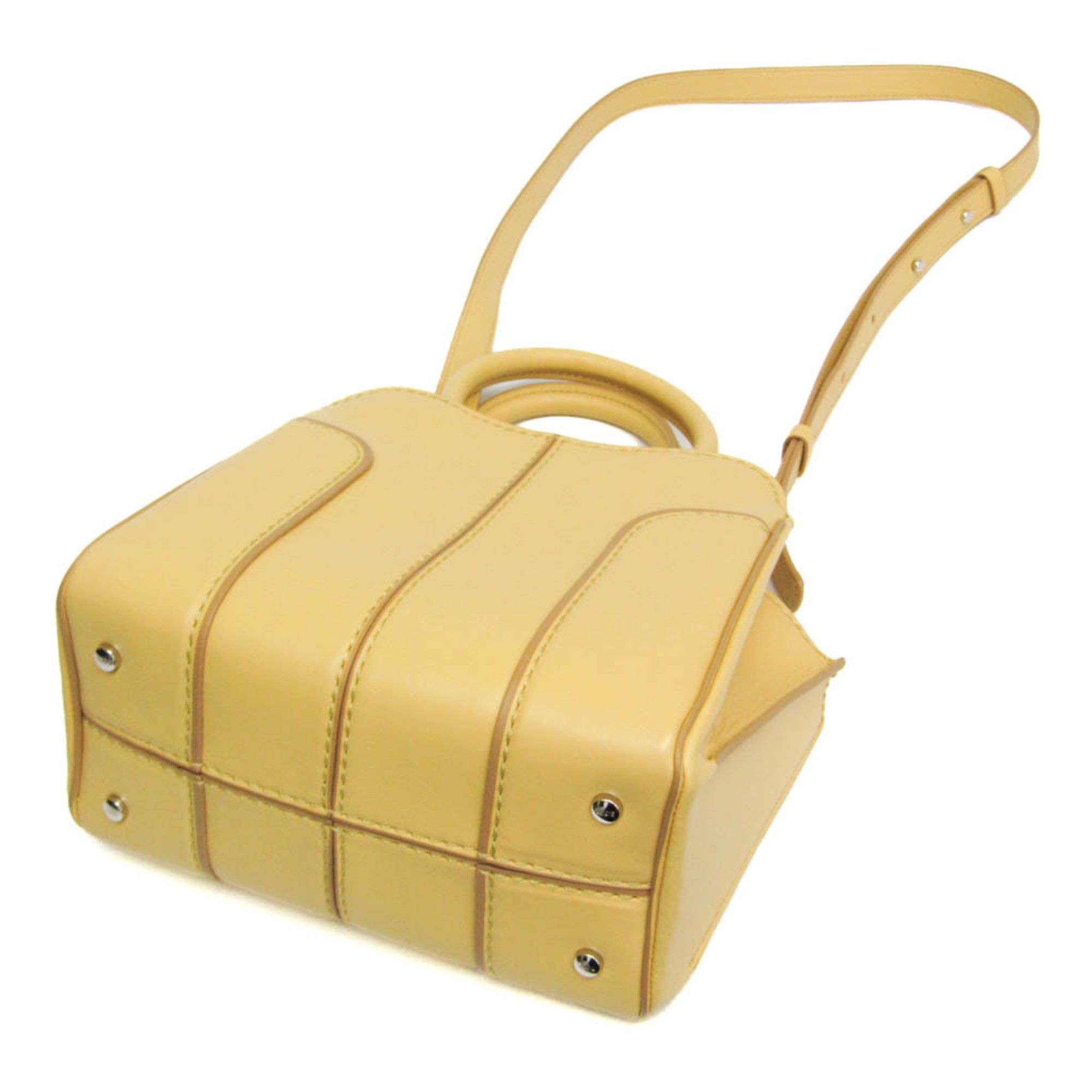 Tod's Tod's Sella Women's Leather Handbag,Shoulder Bag Yellow Size ONE SIZE - 3 Thumbnail