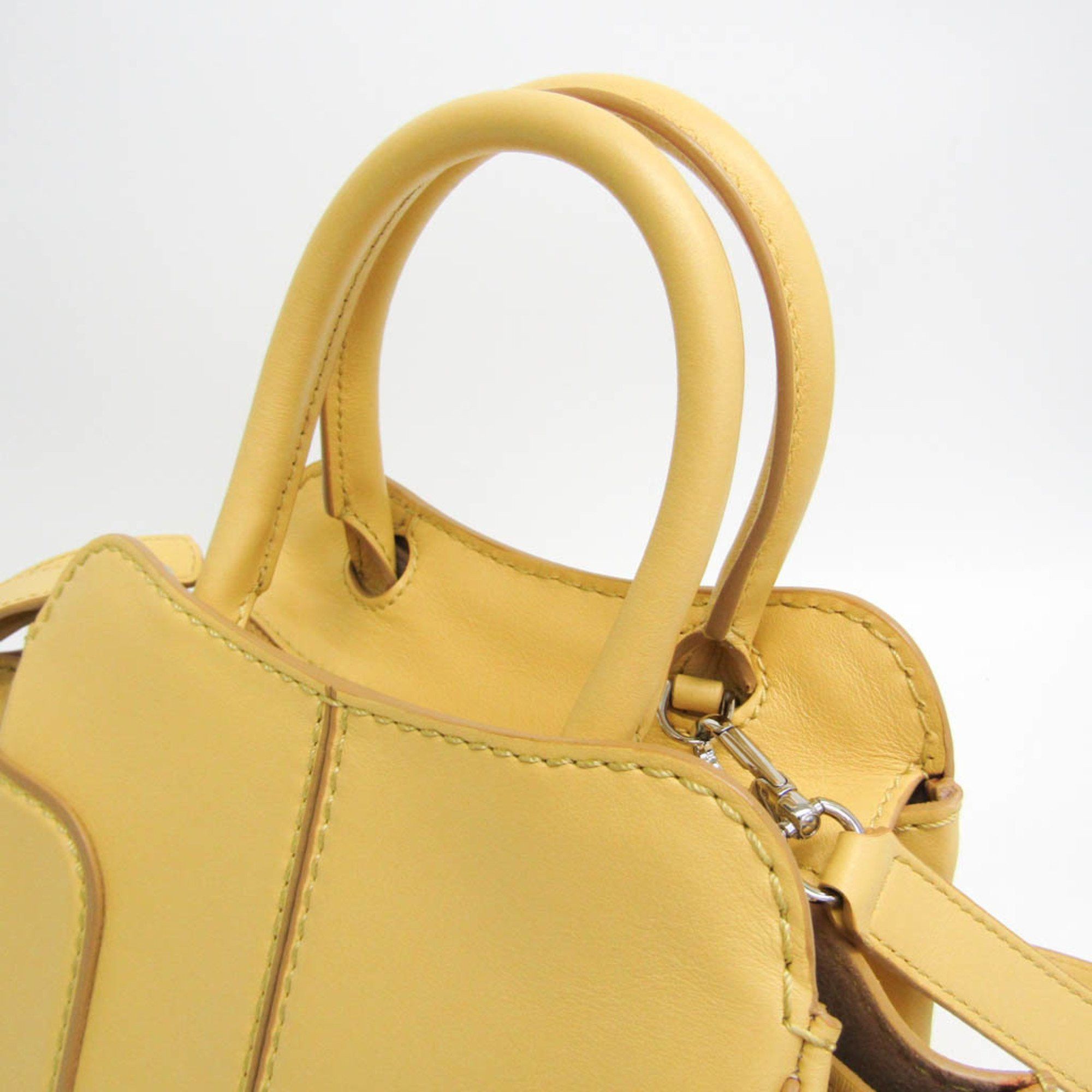 Tod's Tod's Sella Women's Leather Handbag,Shoulder Bag Yellow Size ONE SIZE - 9 Thumbnail
