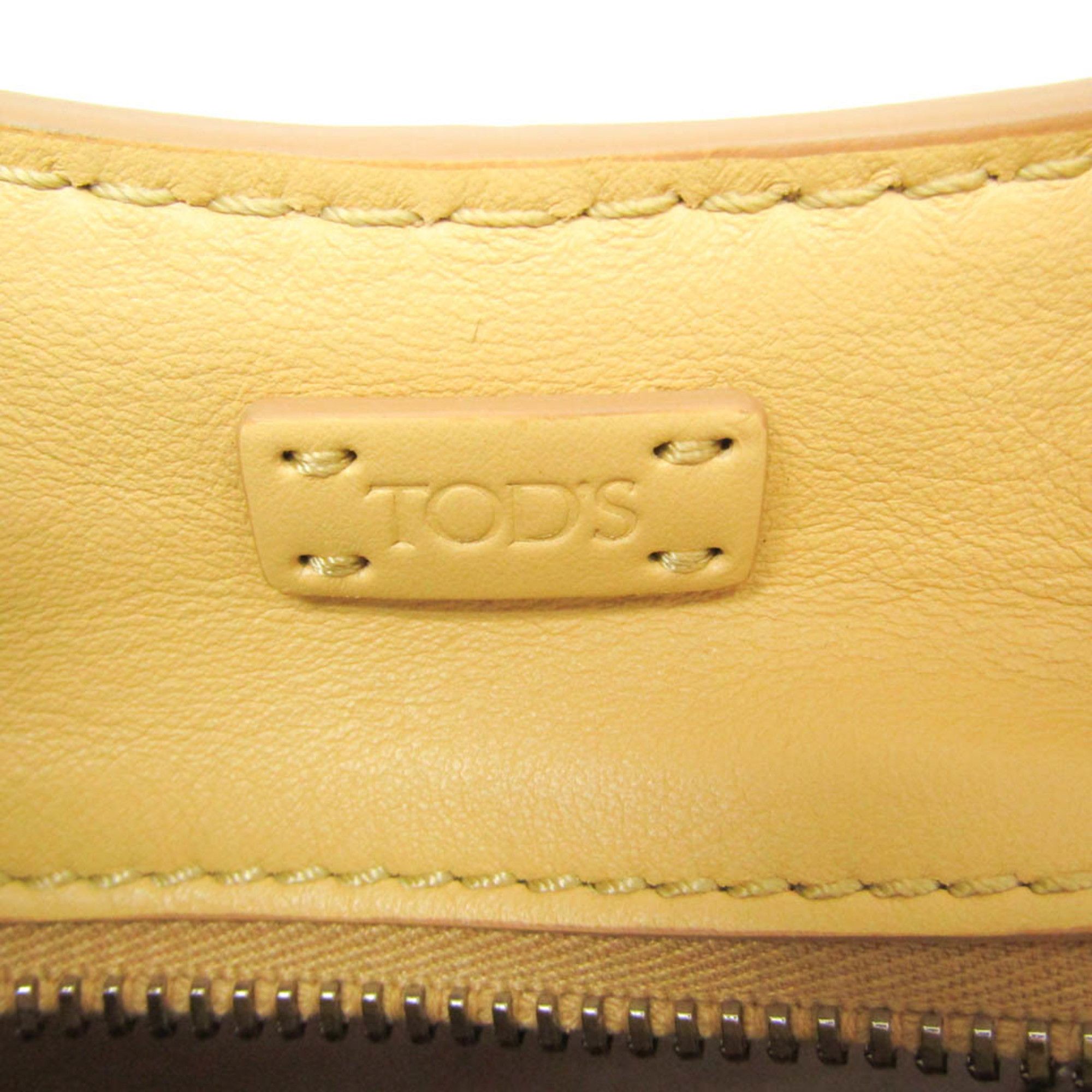 Tod's Tod's Sella Women's Leather Handbag,Shoulder Bag Yellow Size ONE SIZE - 12 Thumbnail
