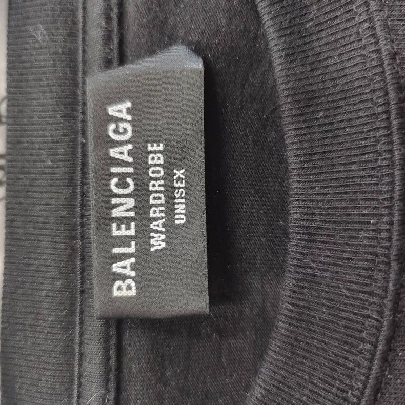 Balenciaga Balenciaga Arrow Embroidery Black Tee - dmc Size US L / EU 52-54 / 3 - 3 Thumbnail
