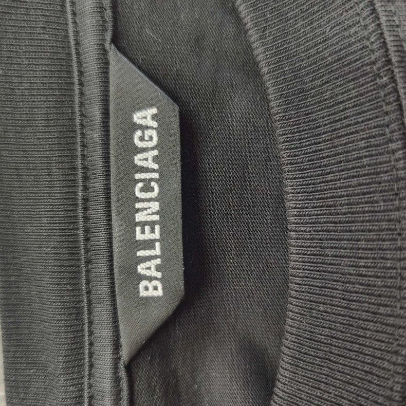 Balenciaga Balenciaga Black White Logo Short Sleeve T-shirt - dmc Size US L / EU 52-54 / 3 - 3 Thumbnail
