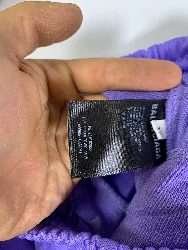 Balenciaga Balenciaga Purple Logo Lock Sports Pants - dmc Size US 32 / EU 48 - 5 Thumbnail