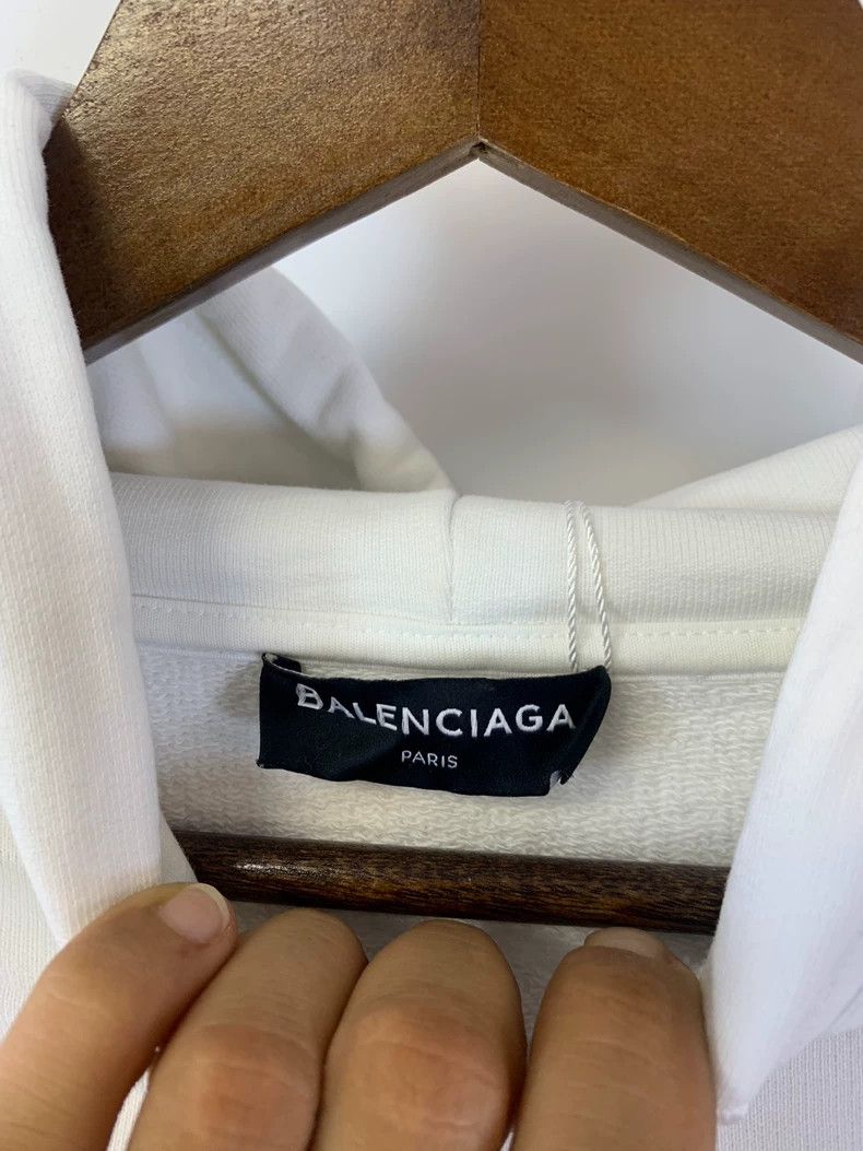 Balenciaga Balenciaga Logo Print Hoodie Sweatshirt - dmc Size US S / EU 44-46 / 1 - 3 Thumbnail