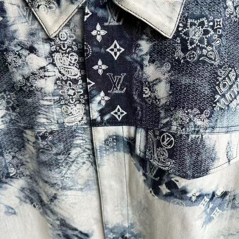 Louis Vuitton Louis Vuitton Denim Tie-Dye Shirt - dmc Size US L / EU 52-54 / 3 - 3 Thumbnail