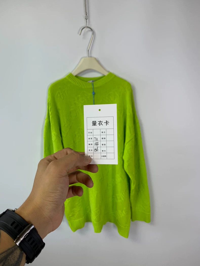 Balenciaga Balenciaga SS22 Logo Knit Crewneck Sweater - dmc Size US S / EU 44-46 / 1 - 5 Thumbnail