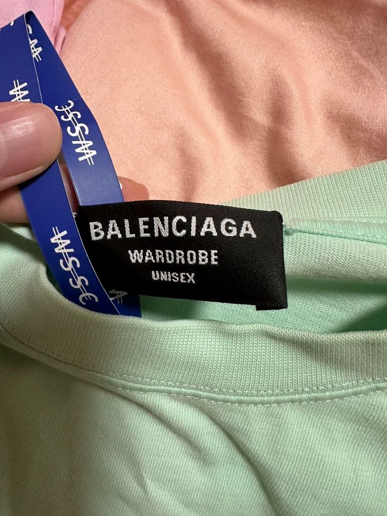Balenciaga Balenciaga Embroidered Green T-shirt M - dmc Size US M / EU 48-50 / 2 - 2 Thumbnail
