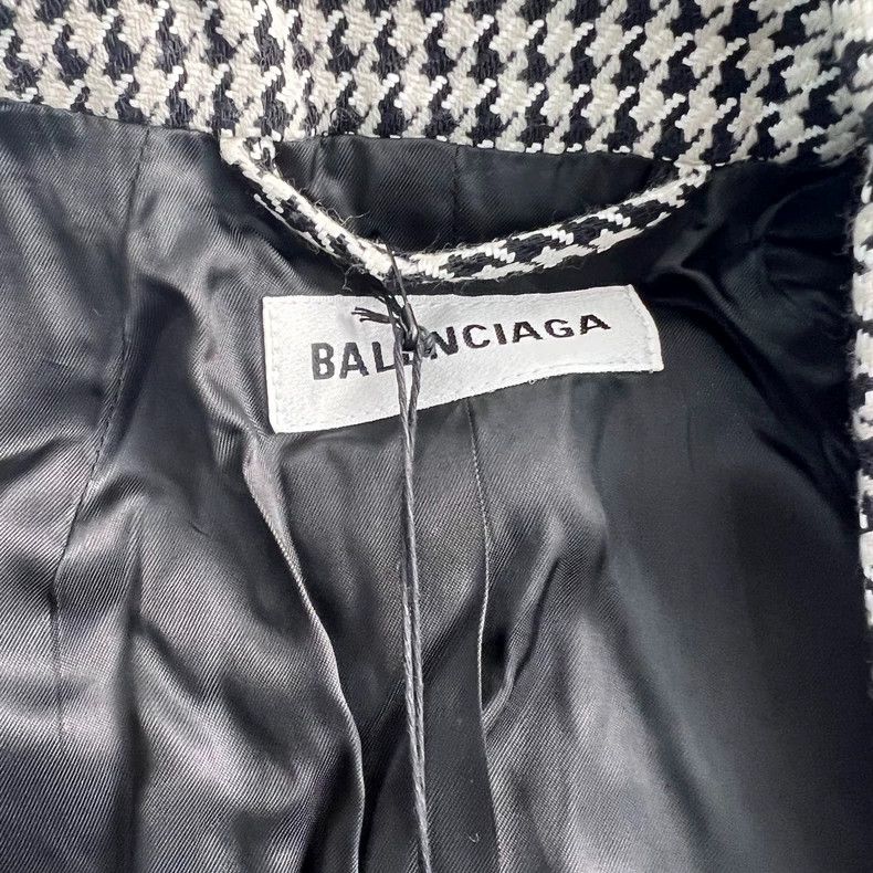 Balenciaga Balenciaga Houndstooth Hourglass Blazer - dmc Size US S / EU 44-46 / 1 - 6 Thumbnail