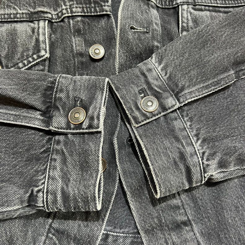 Balenciaga Balenciaga Black Distressed Denim Jacket - dmc Size XXS / US 00 / IT 34 - 4 Thumbnail