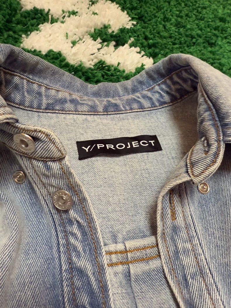 Y/Project Y/Project Irregular Button Denim Shirt Jacket - dmc Size US M / EU 48-50 / 2 - 3 Thumbnail