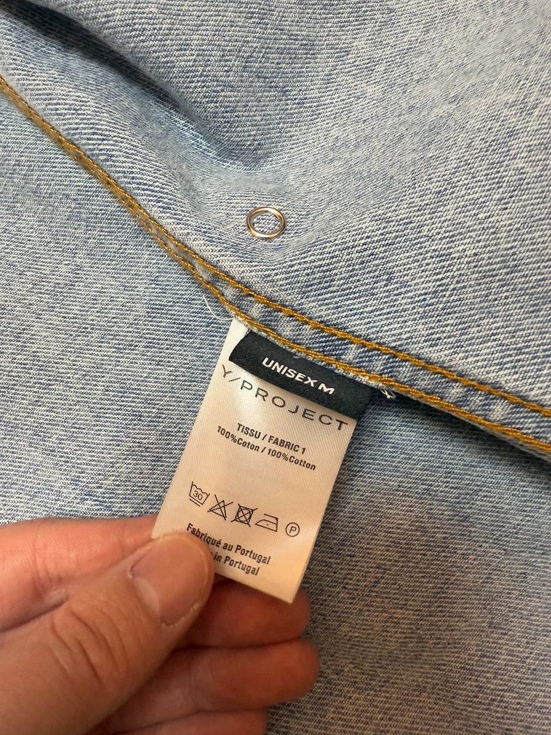 Y/Project Y/Project Irregular Button Denim Shirt Jacket - dmc Size US M / EU 48-50 / 2 - 4 Thumbnail
