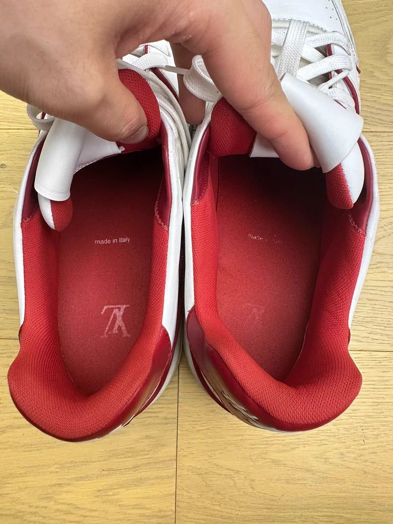 Louis Vuitton Louis Vuitton LV Trainer Red White - dmc Size US 11 / EU 44 - 6 Thumbnail