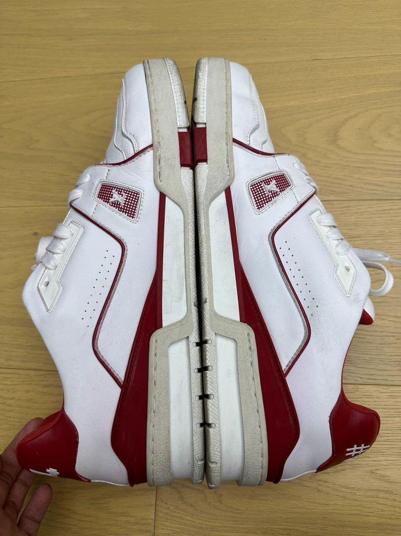 Louis Vuitton Louis Vuitton LV Trainer Red White - dmc Size US 11 / EU 44 - 3 Thumbnail
