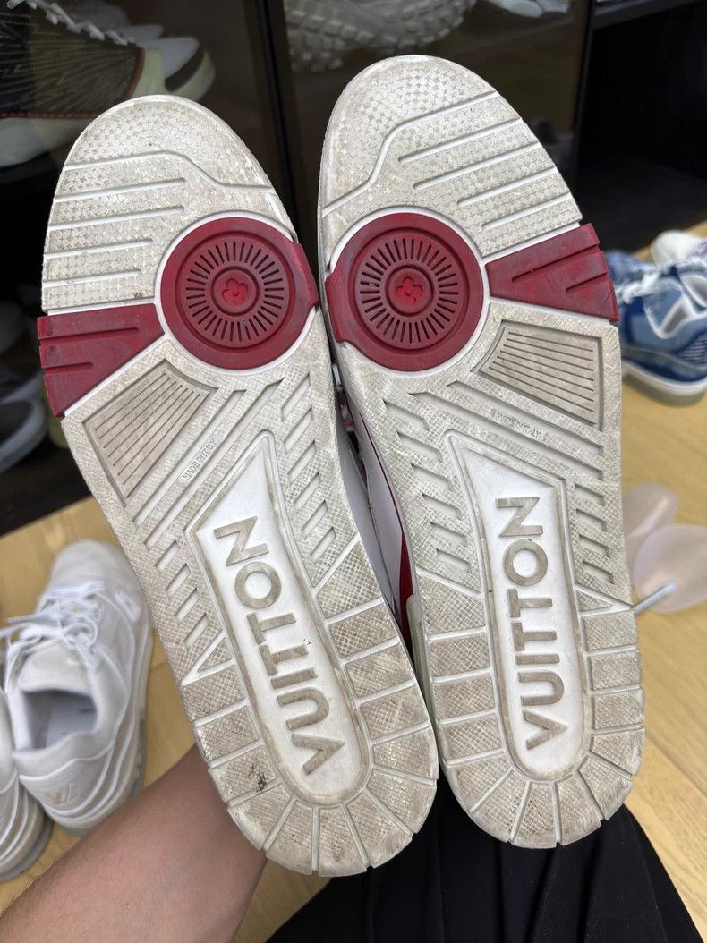 Louis Vuitton Louis Vuitton LV Trainer Red White - dmc Size US 11 / EU 44 - 8 Thumbnail