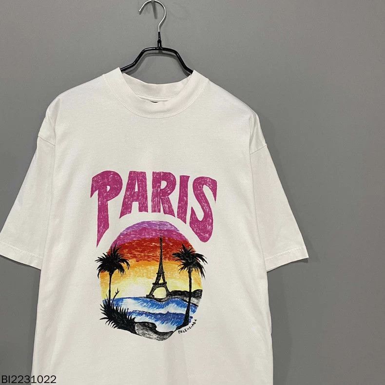 Balenciaga Balenciaga Paris Tower Logo Tee - dmc Size US XS / EU 42 / 0 - 2 Thumbnail