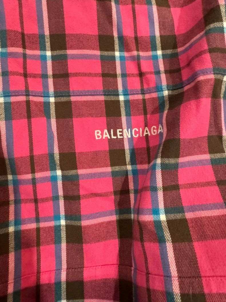 Balenciaga Balenciaga Pink Brown Plaid Jacket - dmc Size US XS / EU 42 / 0 - 3 Thumbnail