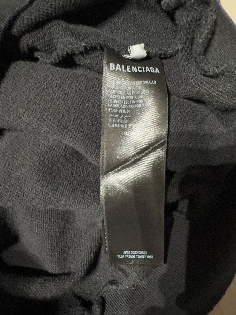 Balenciaga Balenciaga FW23 Distressed Logo Hoodie - dmc Size US M / EU 48-50 / 2 - 4 Thumbnail