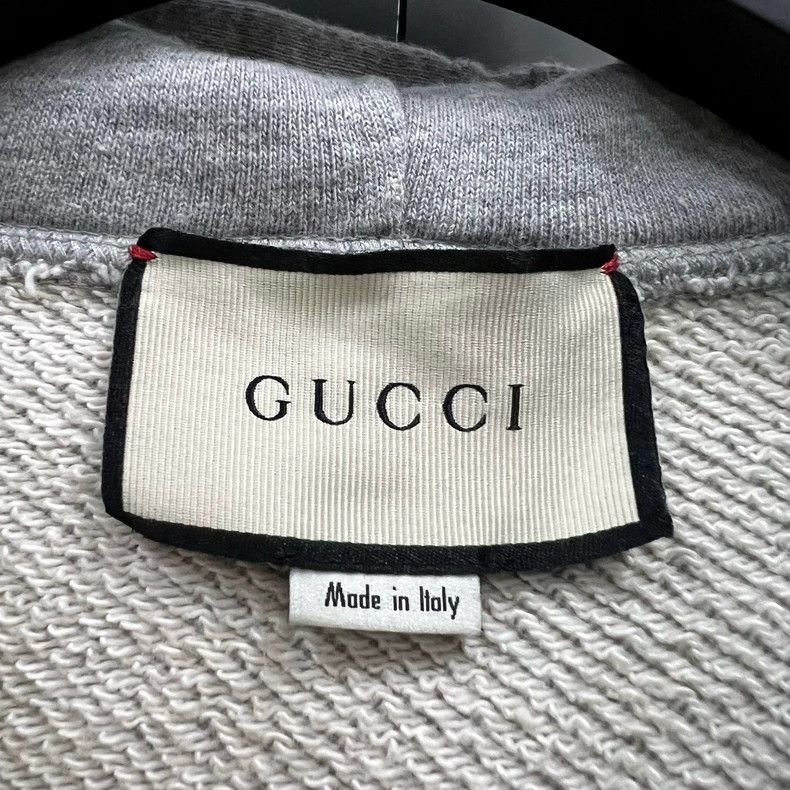 Gucci Gucci Gray Belt Logo Hoodie - dmc Size US M / EU 48-50 / 2 - 3 Thumbnail