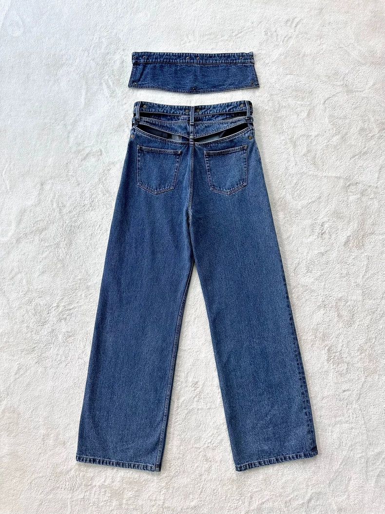 Y/Project Y/PROJECT High-Waist Cutout Denim Jeans - dmc Size US 33 - 6 Thumbnail