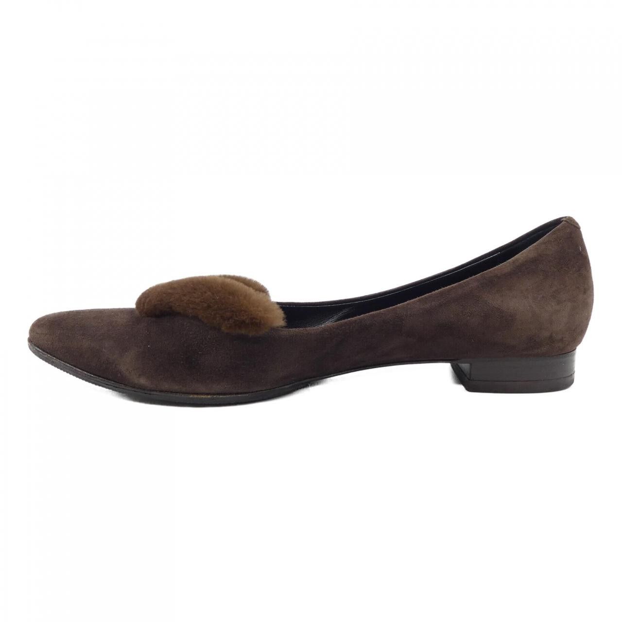 Hermes Hermes Hermes Flat Shoes Fur Shoes Natural Material Shoes DUTY FREE for USA Size ONE SIZE - 2 Thumbnail