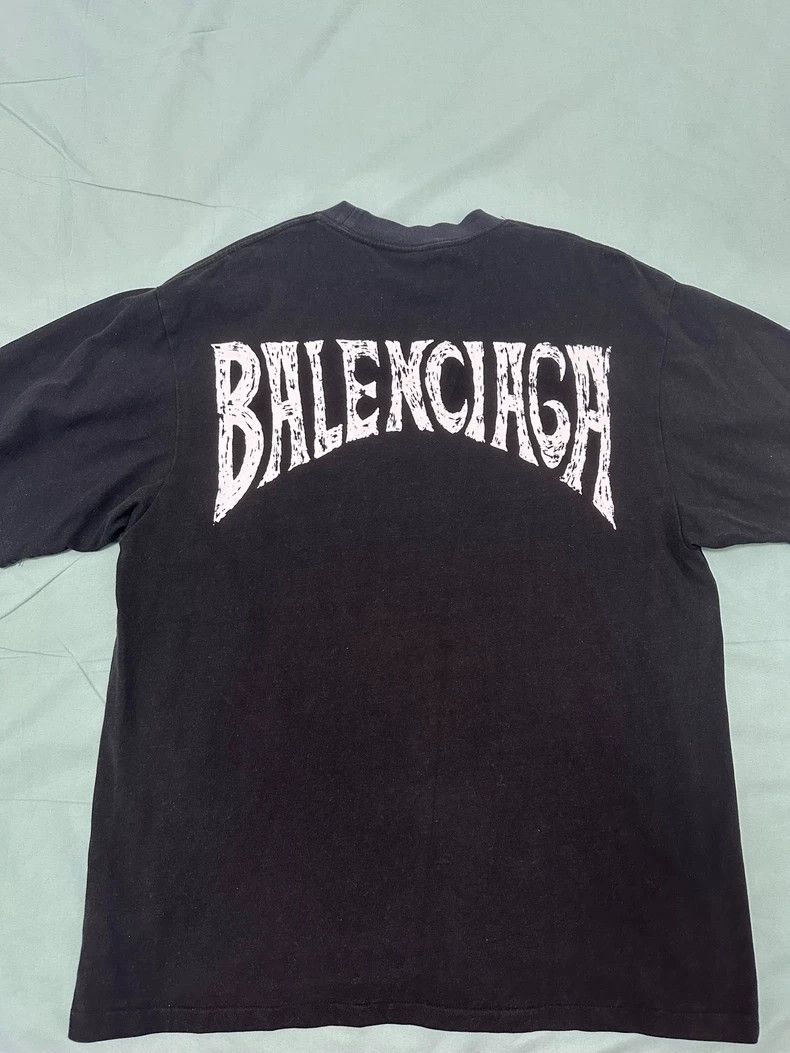 Balenciaga Balenciaga Paris Print Crewneck T-shirt - dmc Size US L / EU 52-54 / 3 - 2 Thumbnail