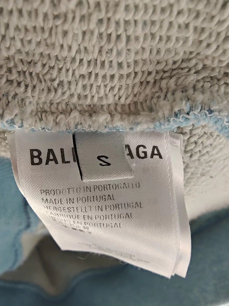 Balenciaga Balenciaga Blue BB Print Sweatshirt - dmc Size US S / EU 44-46 / 1 - 3 Thumbnail