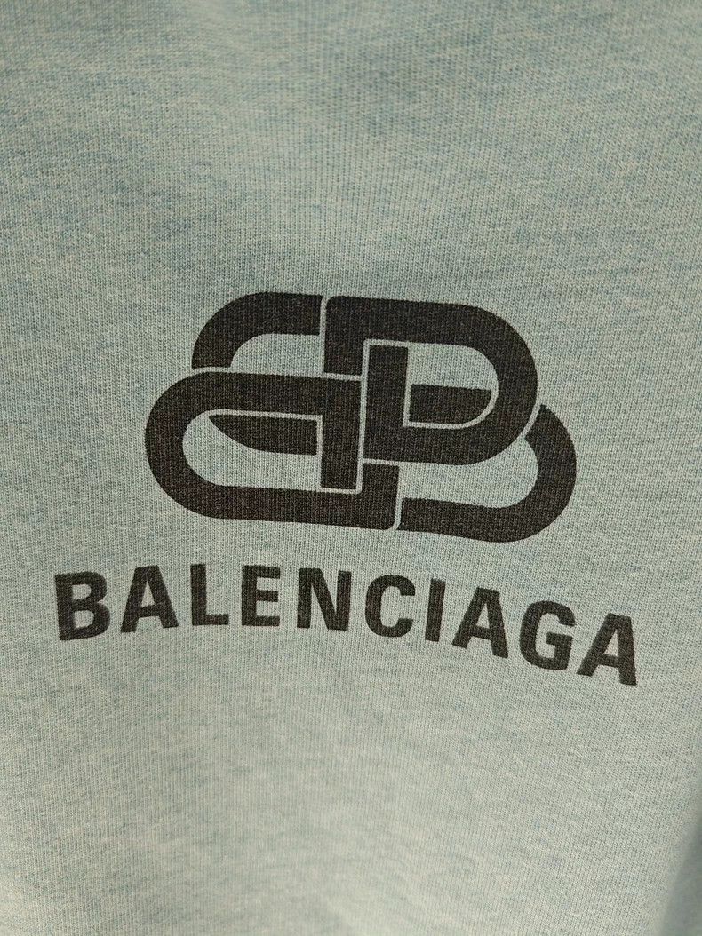 Balenciaga Balenciaga Blue BB Print Sweatshirt - dmc Size US S / EU 44-46 / 1 - 6 Thumbnail