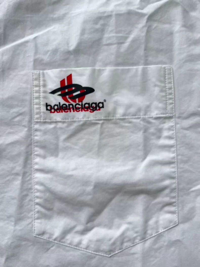 Balenciaga Balenciaga Logo Point Collar Button Shirt - dmc Size US M / EU 48-50 / 2 - 3 Thumbnail