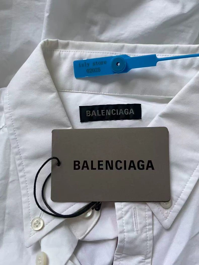 Balenciaga Balenciaga Logo Point Collar Button Shirt - dmc Size US M / EU 48-50 / 2 - 5 Thumbnail