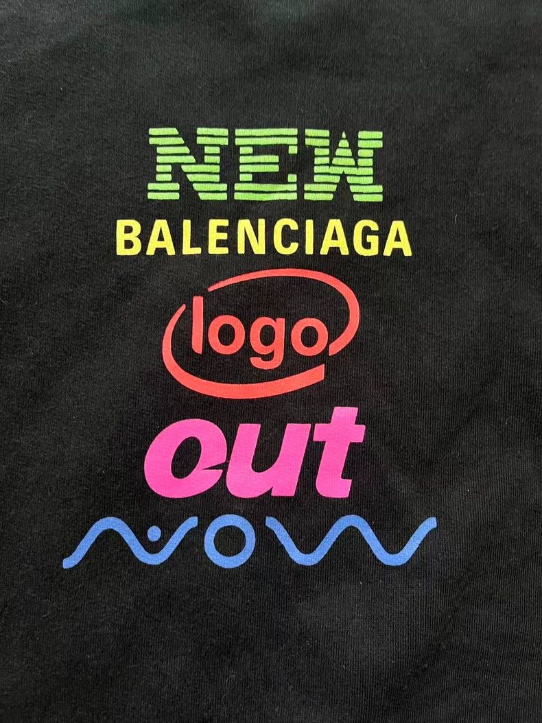 Balenciaga Balenciaga Black NEW OUT Back Logo Tee - dmc Size US XS / EU 42 / 0 - 3 Thumbnail