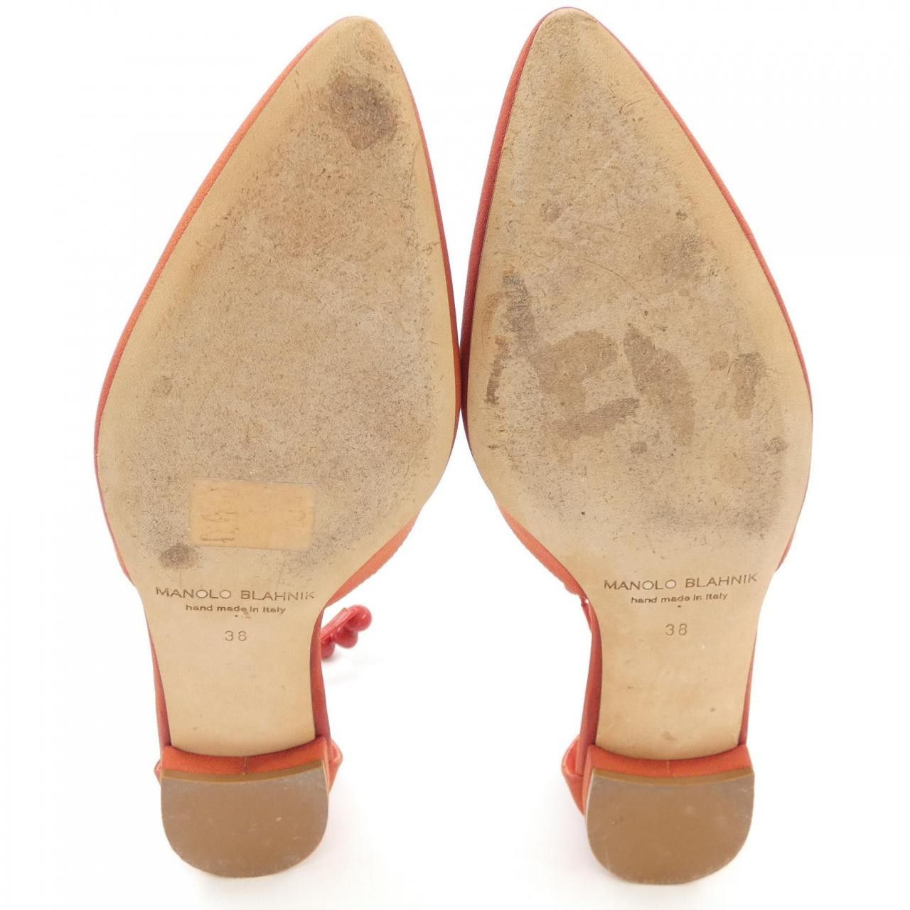 Manolo Blahnik Manolo Blahnik Manolo Blahnik Shoes Leather Shoes DUTY FREE for USA Size ONE SIZE - 4 Thumbnail