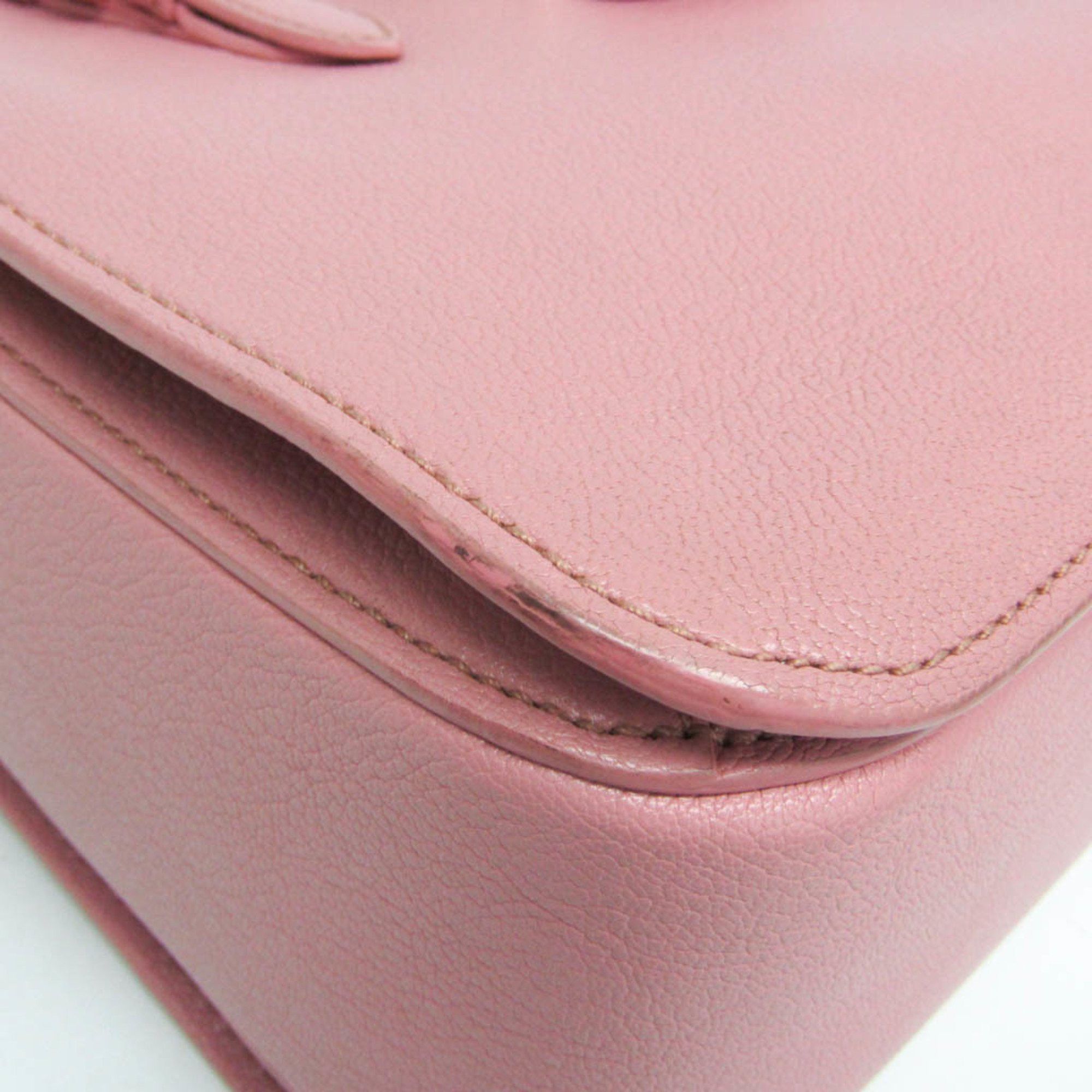 Miu Miu Miu Miu MADRAS RN0799 Women's Leather Handbag,Shoulder Bag Pink Size ONE SIZE - 7 Thumbnail