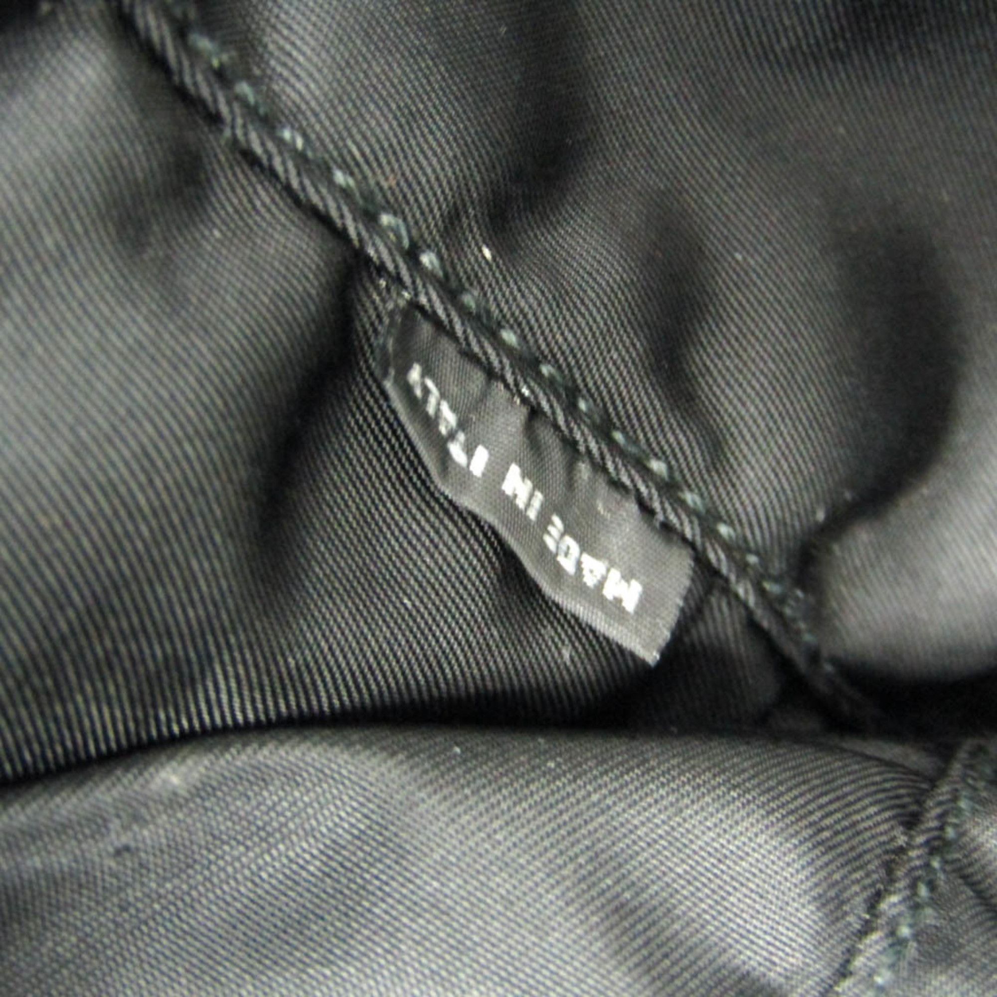Prada Prada Tessuto Triangle Logo Women,Men Nylon,Leather Tote Bag Black,Blue,Light Green Size ONE SIZE - 11 Thumbnail