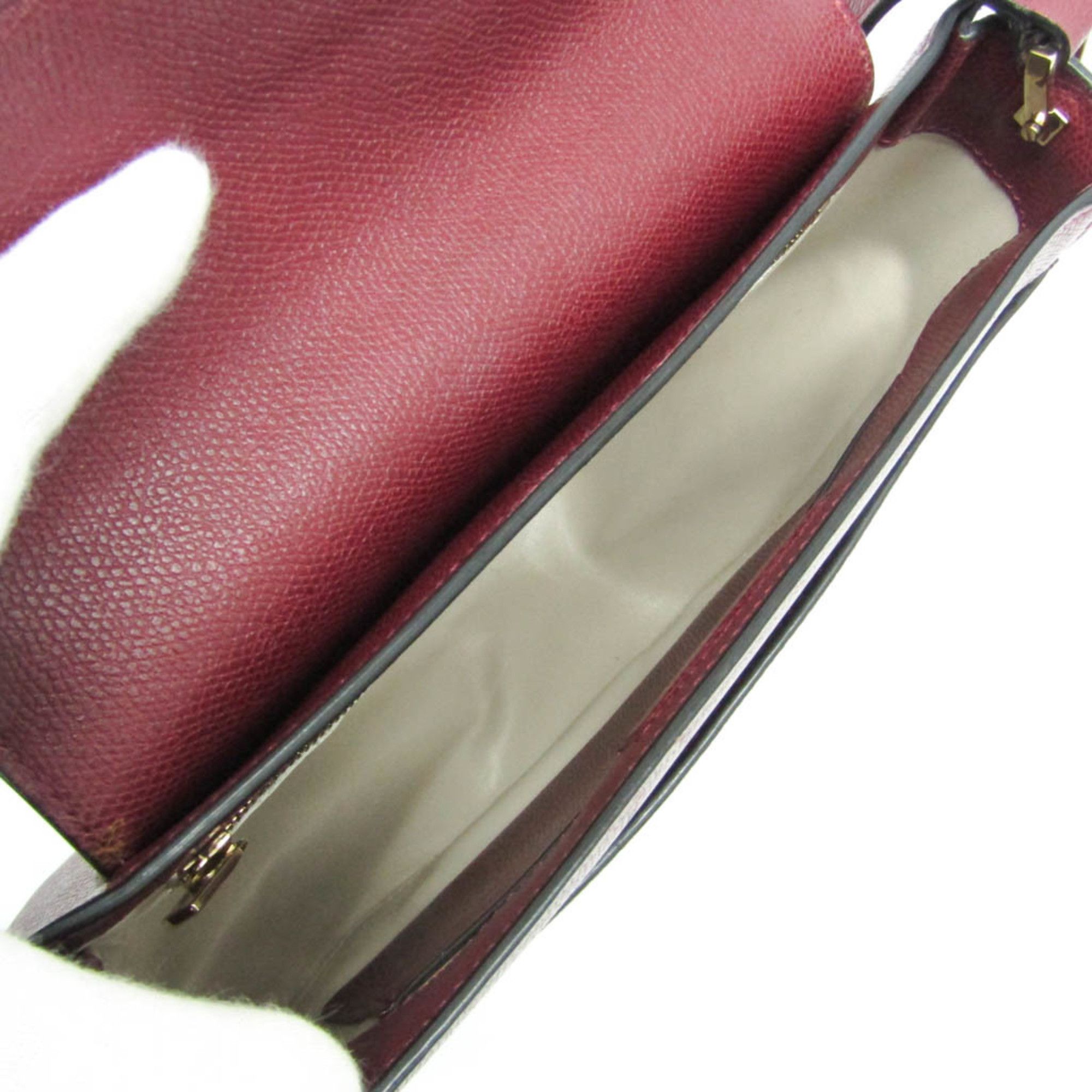 Valextra Valextra Crossbody Women's Leather Shoulder Bag Bordeaux Size ONE SIZE - 3 Thumbnail