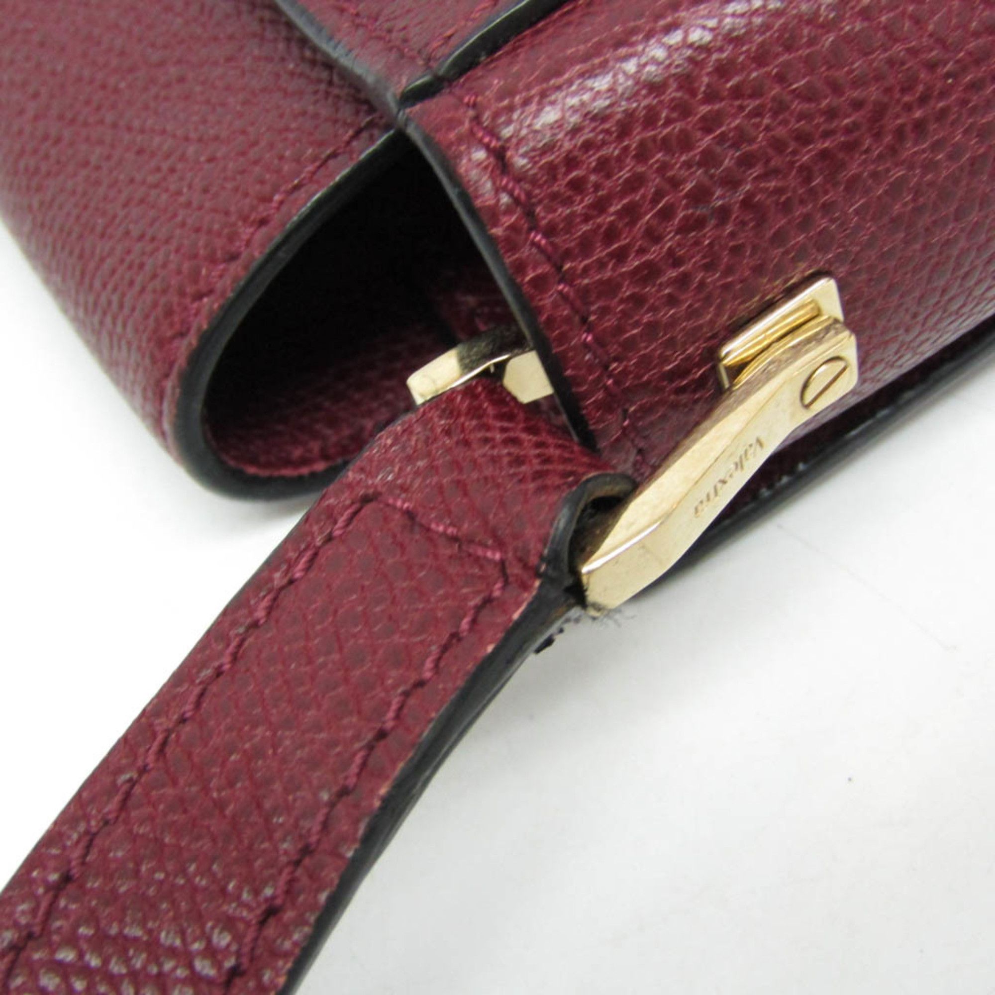Valextra Valextra Crossbody Women's Leather Shoulder Bag Bordeaux Size ONE SIZE - 10 Thumbnail