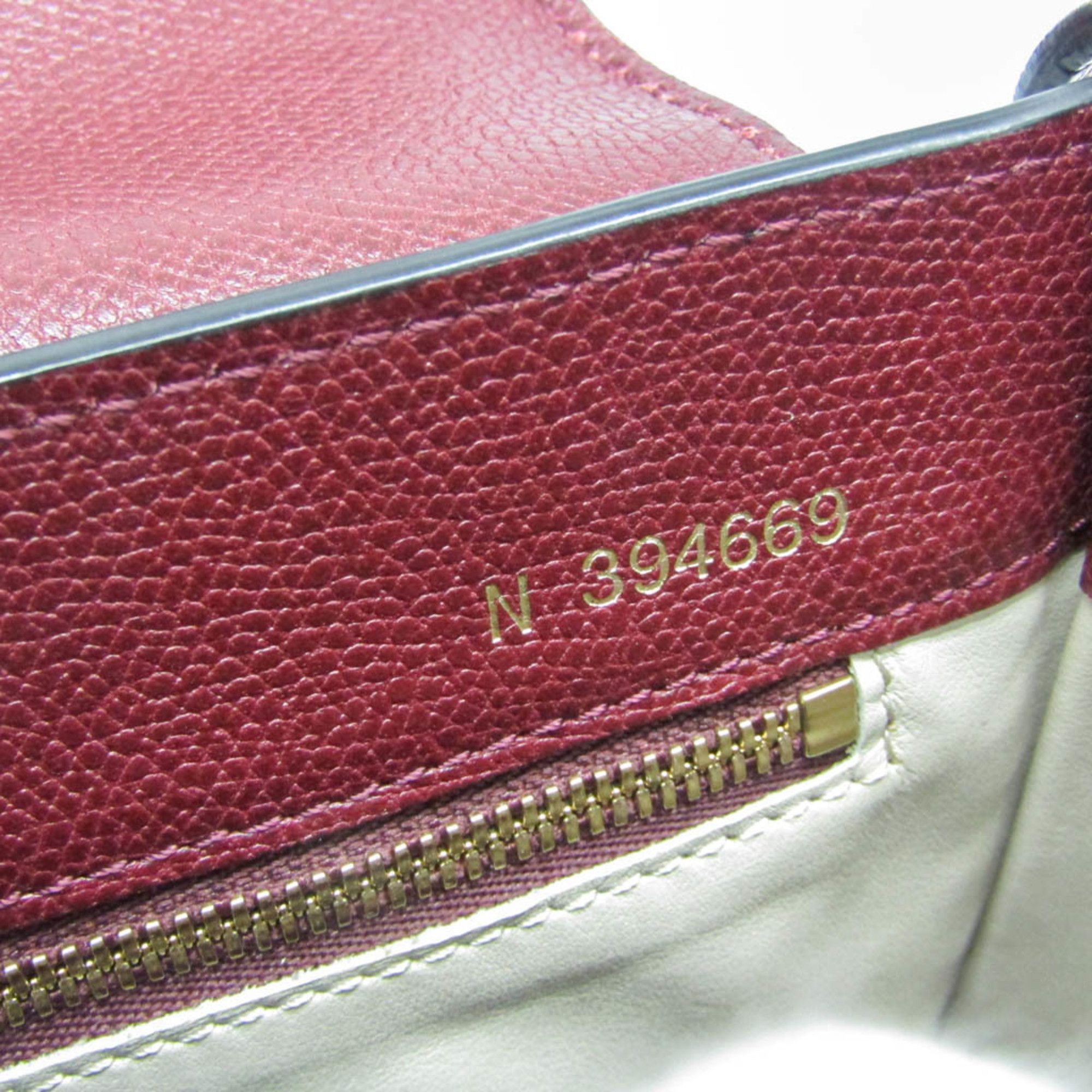 Valextra Valextra Crossbody Women's Leather Shoulder Bag Bordeaux Size ONE SIZE - 17 Thumbnail